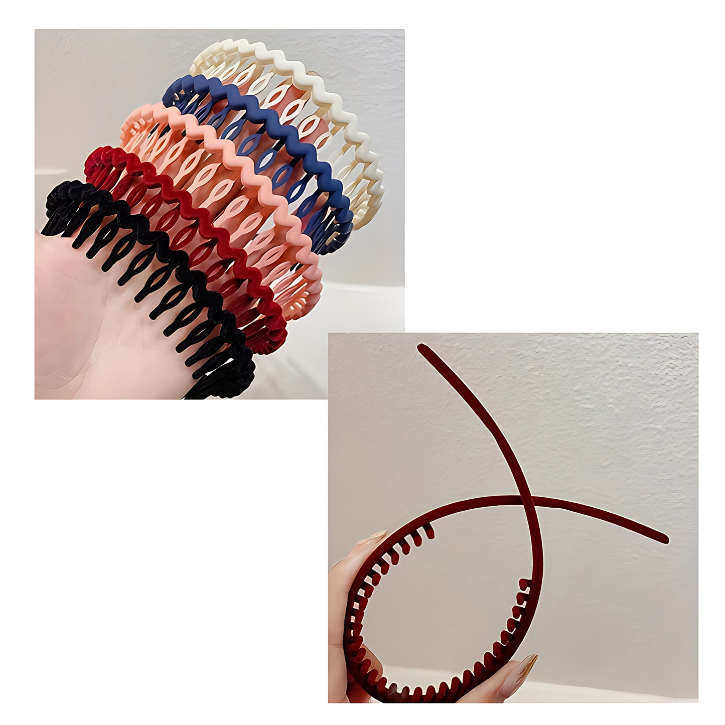 Vågigt kamband för enkel styling och hårkontroll