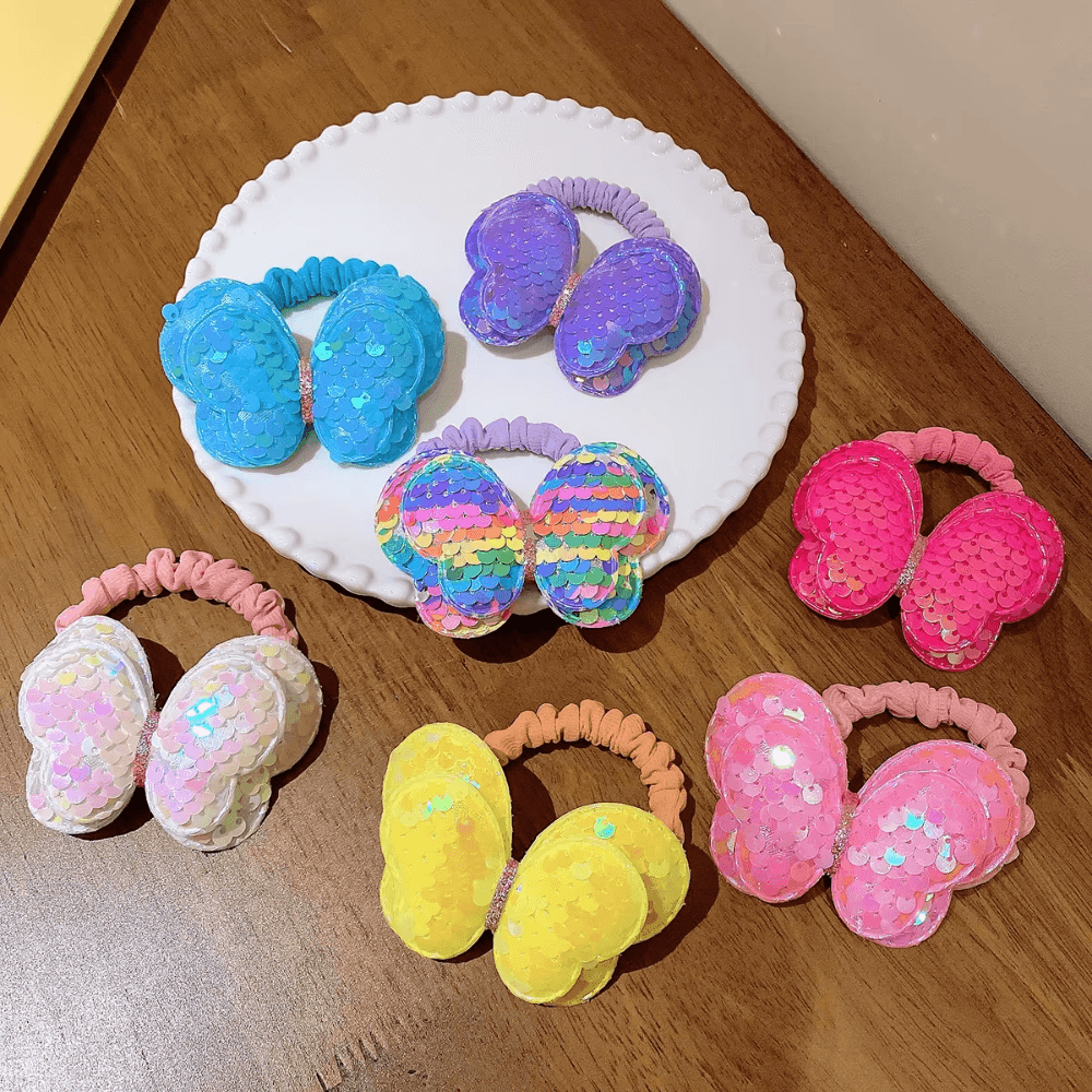 Kids Butterfly Hair Ties - Cute and Colorful Accessories for Little Girls - Gummia