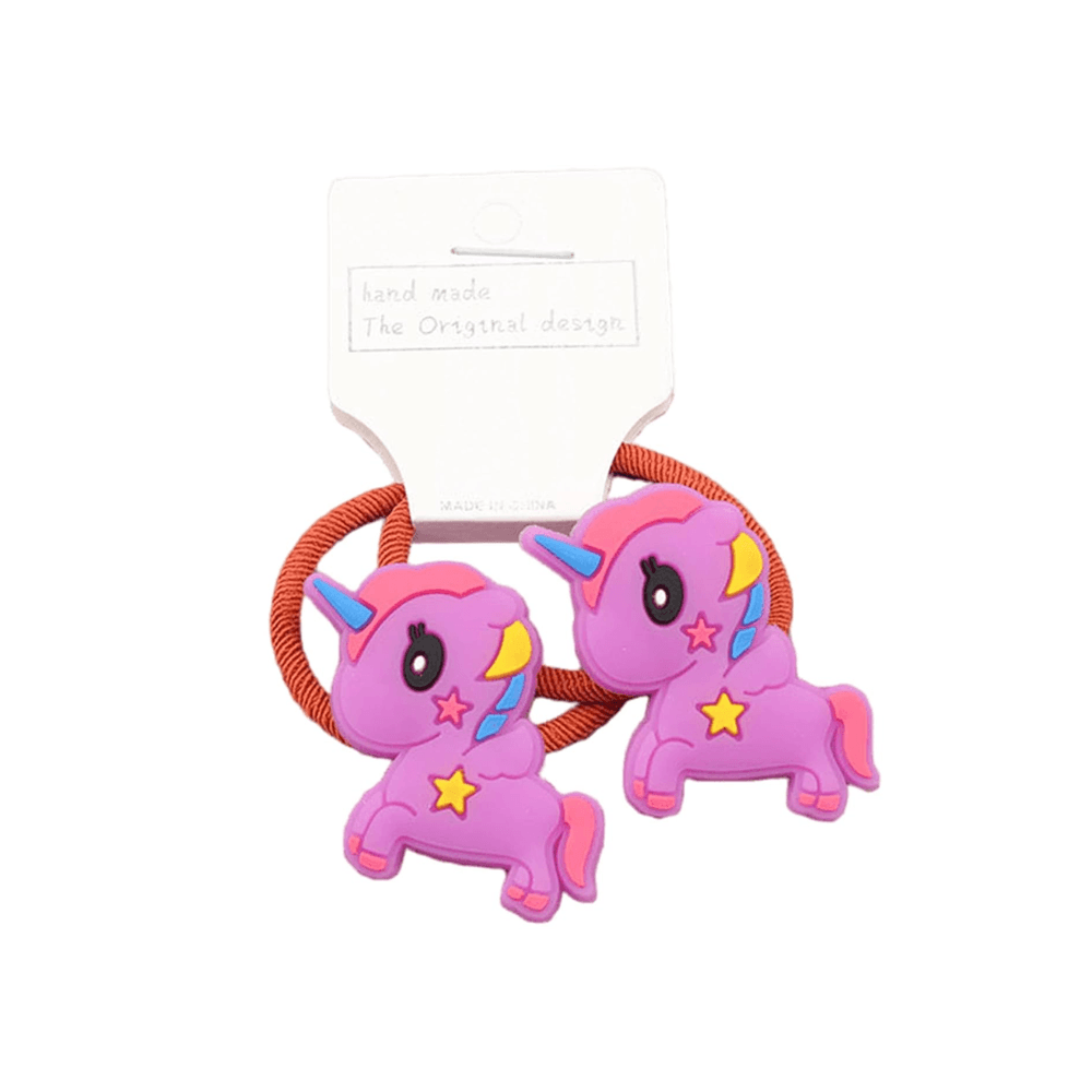 Unicorn Silicone Hair Ties for Girls - Gummia