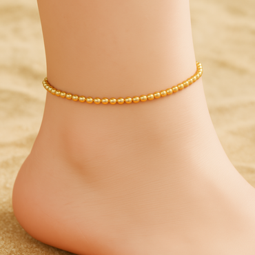Gold and Silver Plated Anklets for Teens and Women