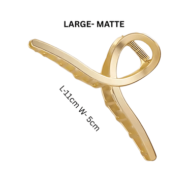Gold Metal Hair Claws - Gummia