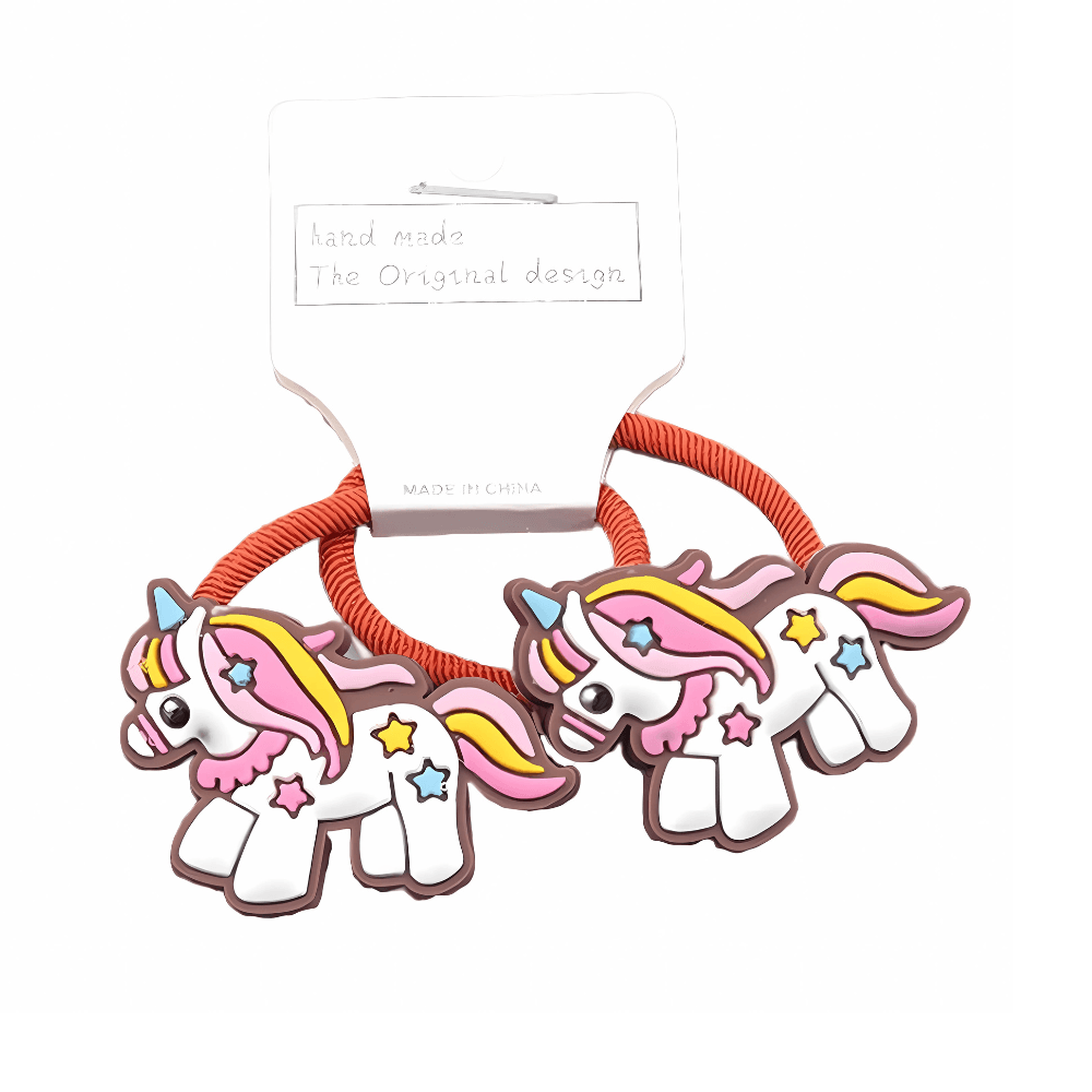 Unicorn Silicone Hair Ties for Girls - Gummia