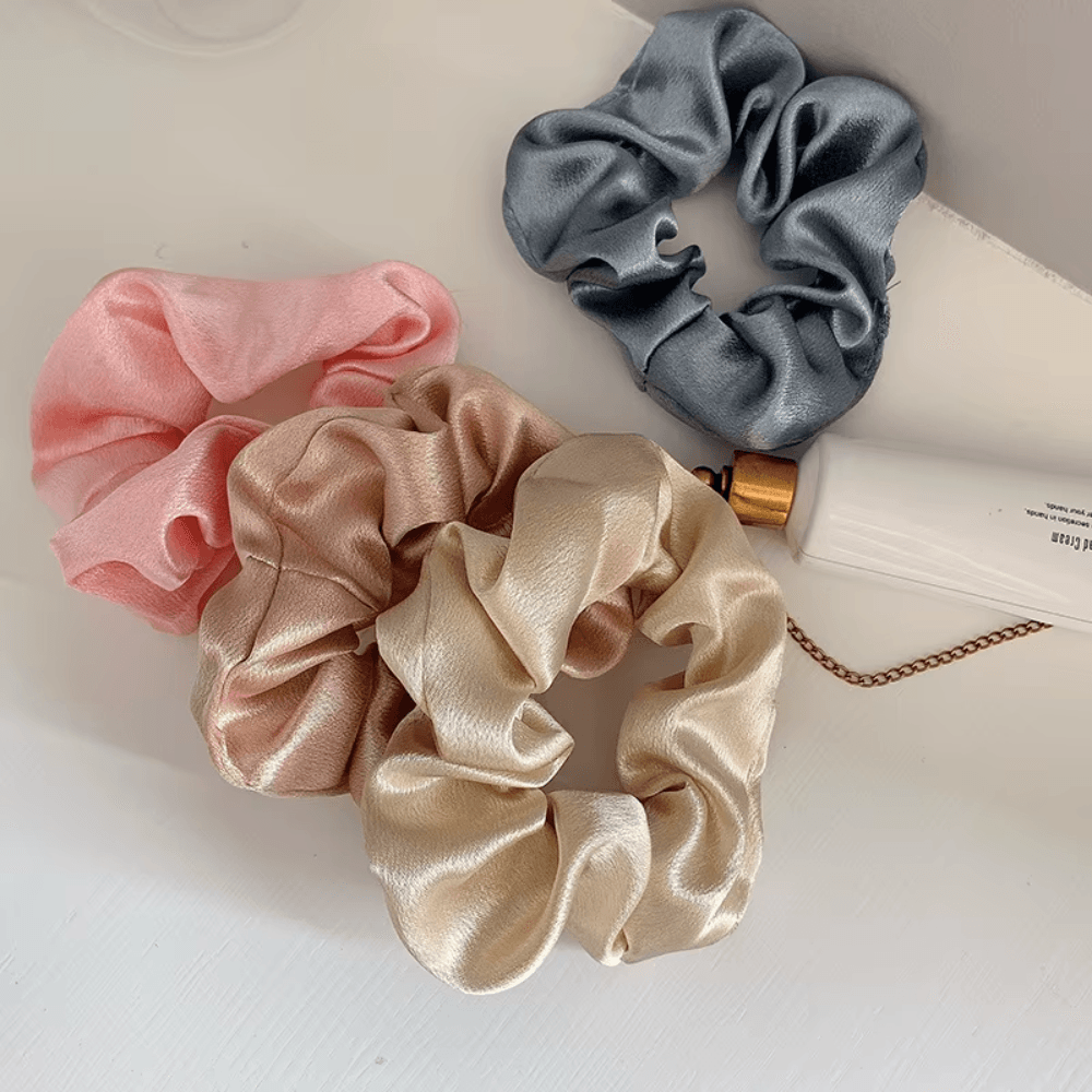 Women silk satin scrunchies - Gummia