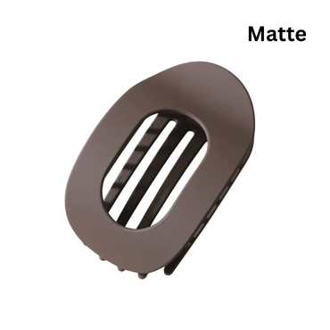 French Flat Oval hair claw clips