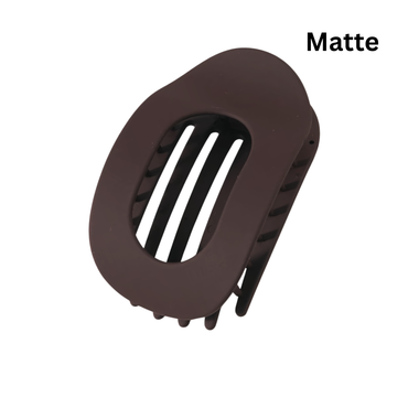 French Flat Oval hair claw clips