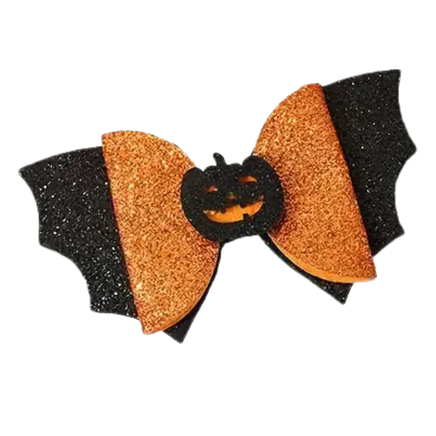 Glitter Halloween Hair Bow Clips for Kids