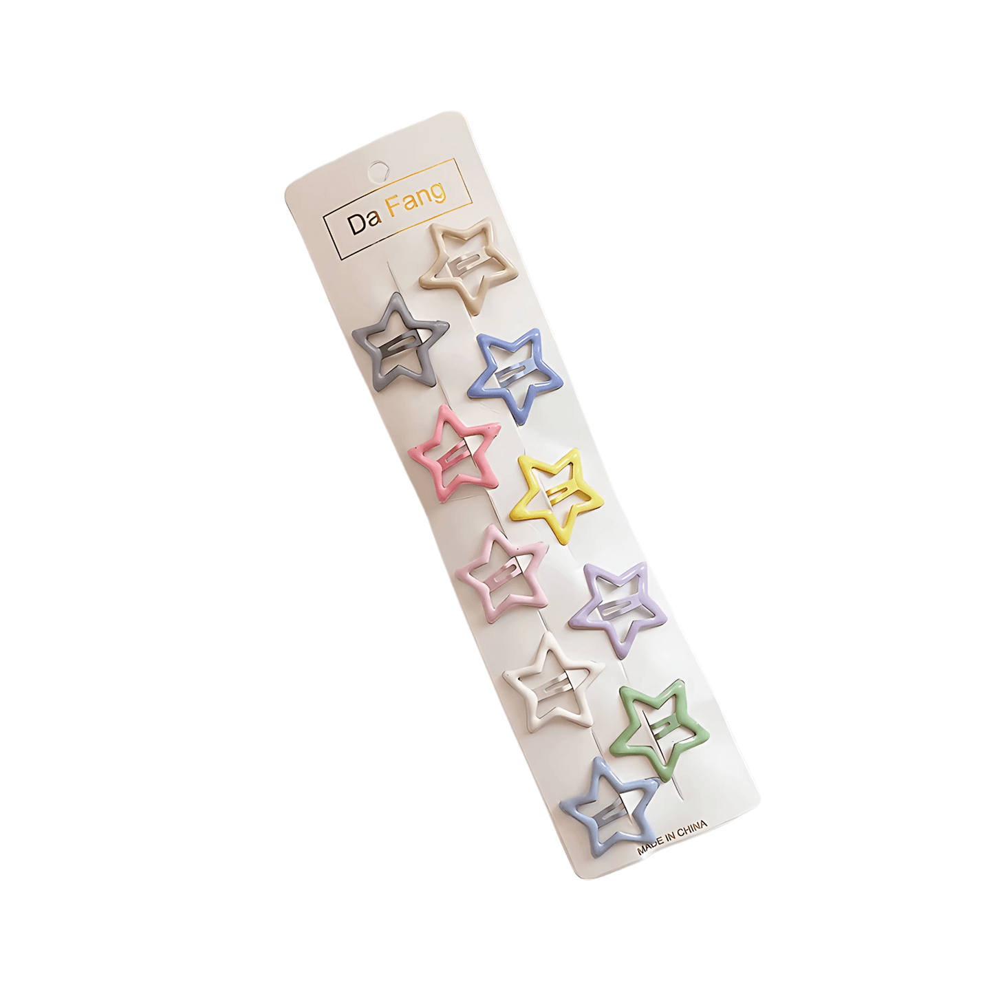 10pcs/set Candy Color Plain Tictac Snap Clips - Gummia