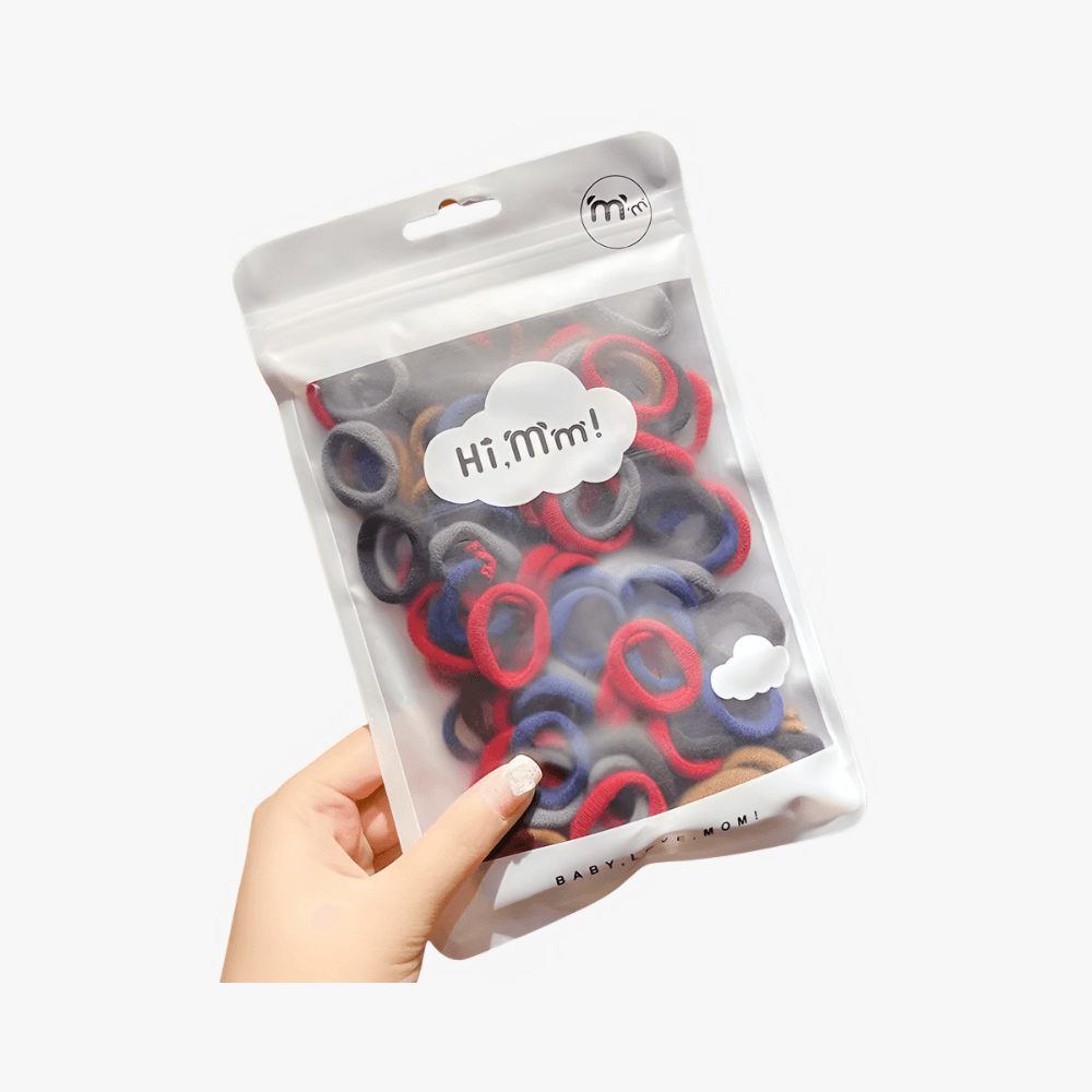 50pcs Pack Kids Hair Ties - Gummia