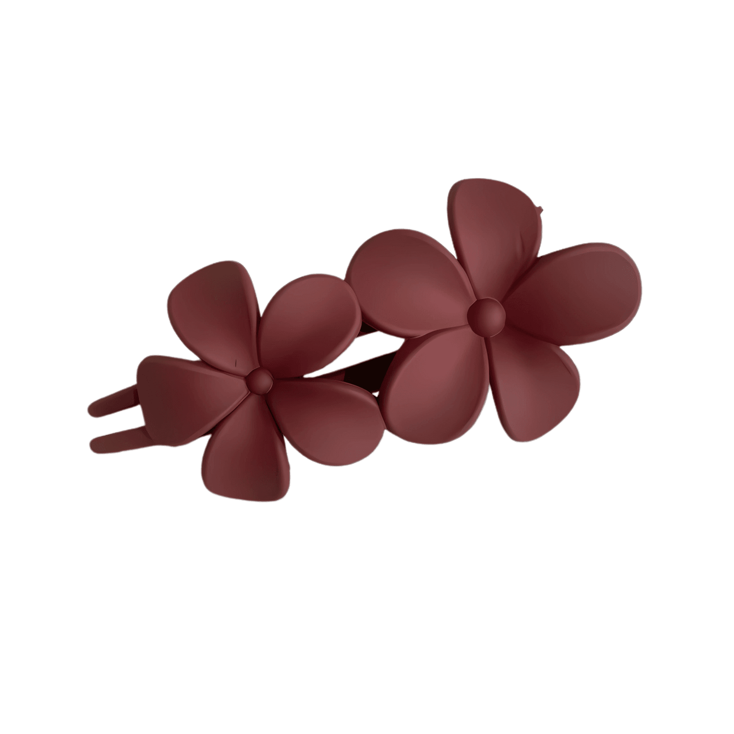 Elegant Double Flower Claw Clip for Women - Gummia