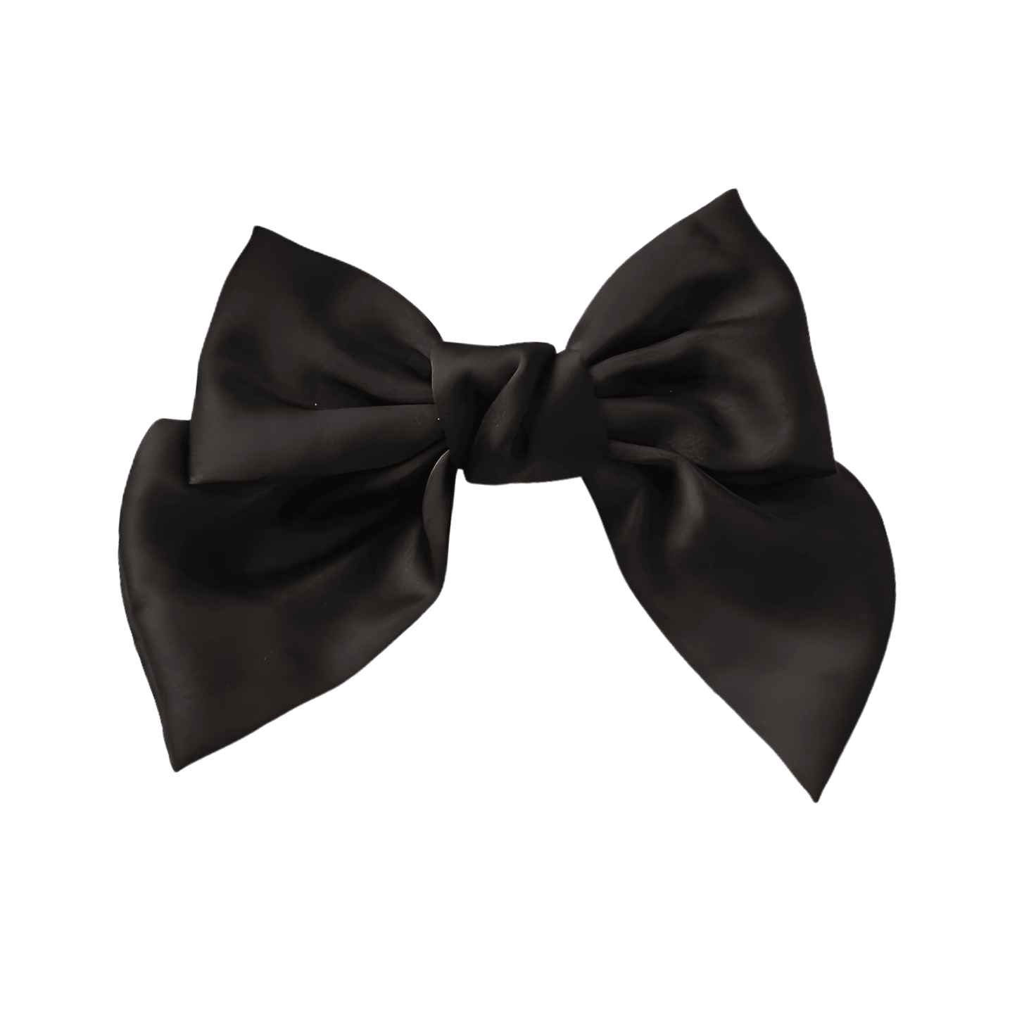Large French Satin Barrette Hair Bow - Gummia