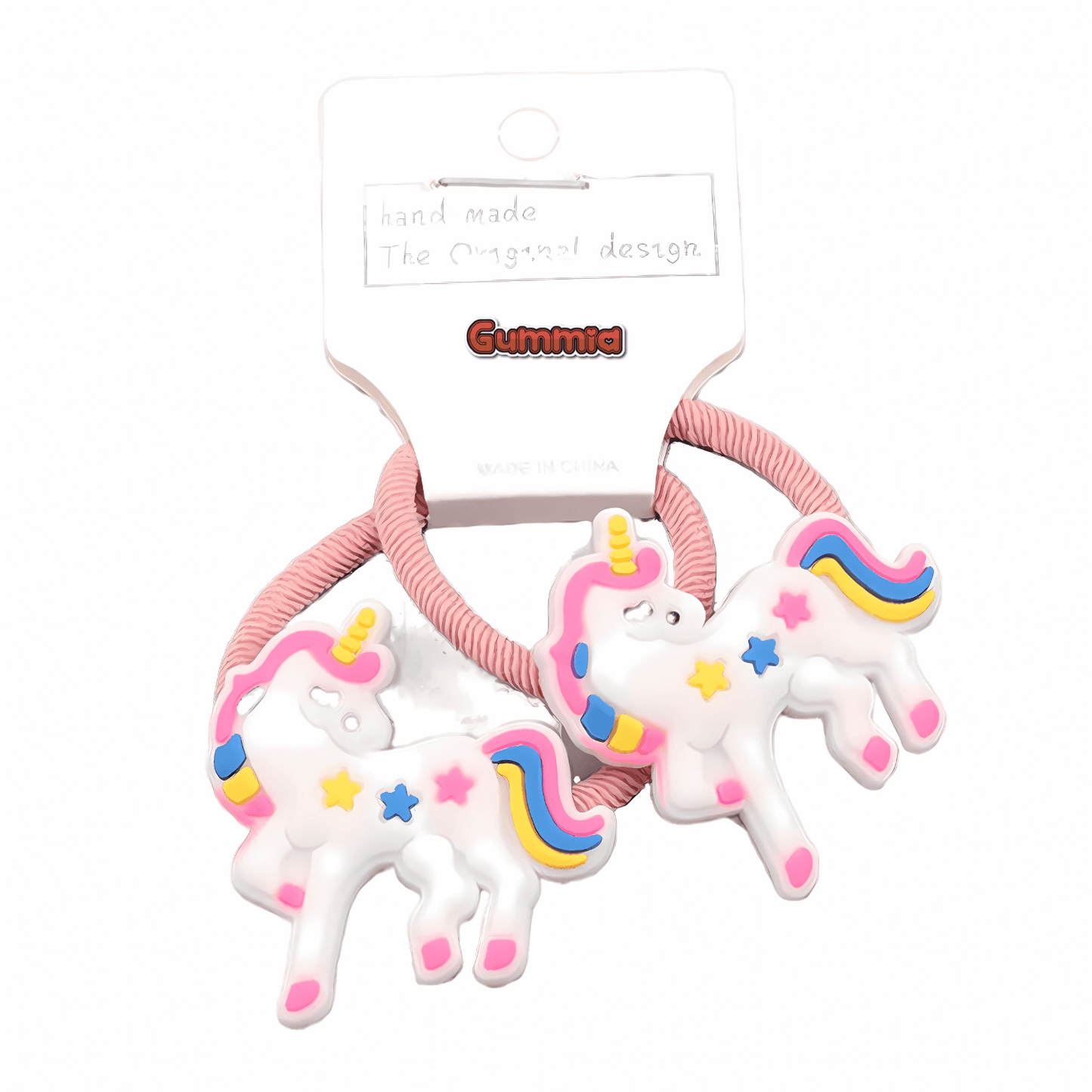 Unicorn Silicone Hair Ties for Girls - Gummia