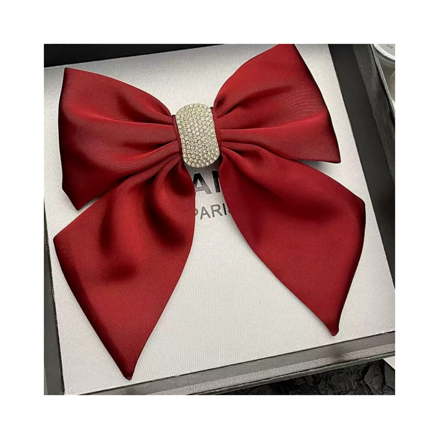 Womens Luxury Bow with Rhinestone Crystals - Gummia