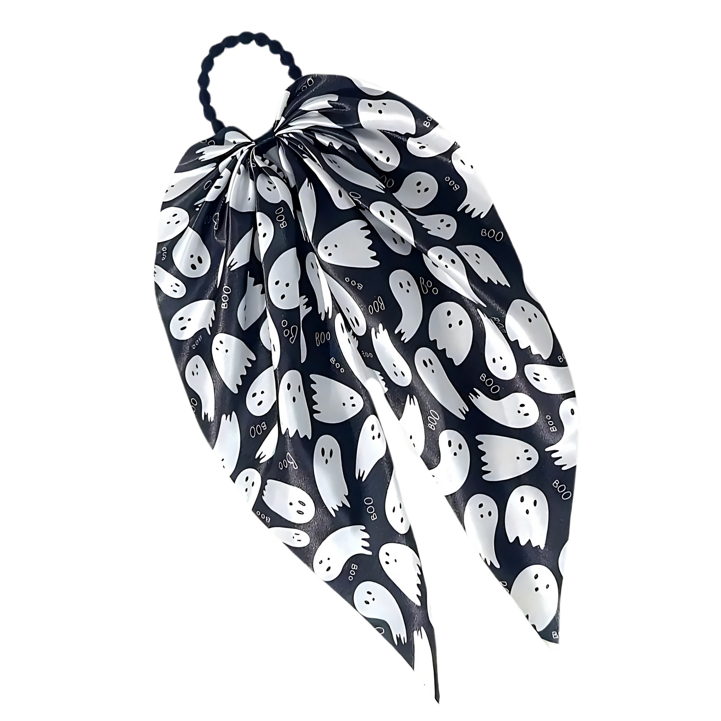Halloween Hair Tie with Long Ribbon Tails