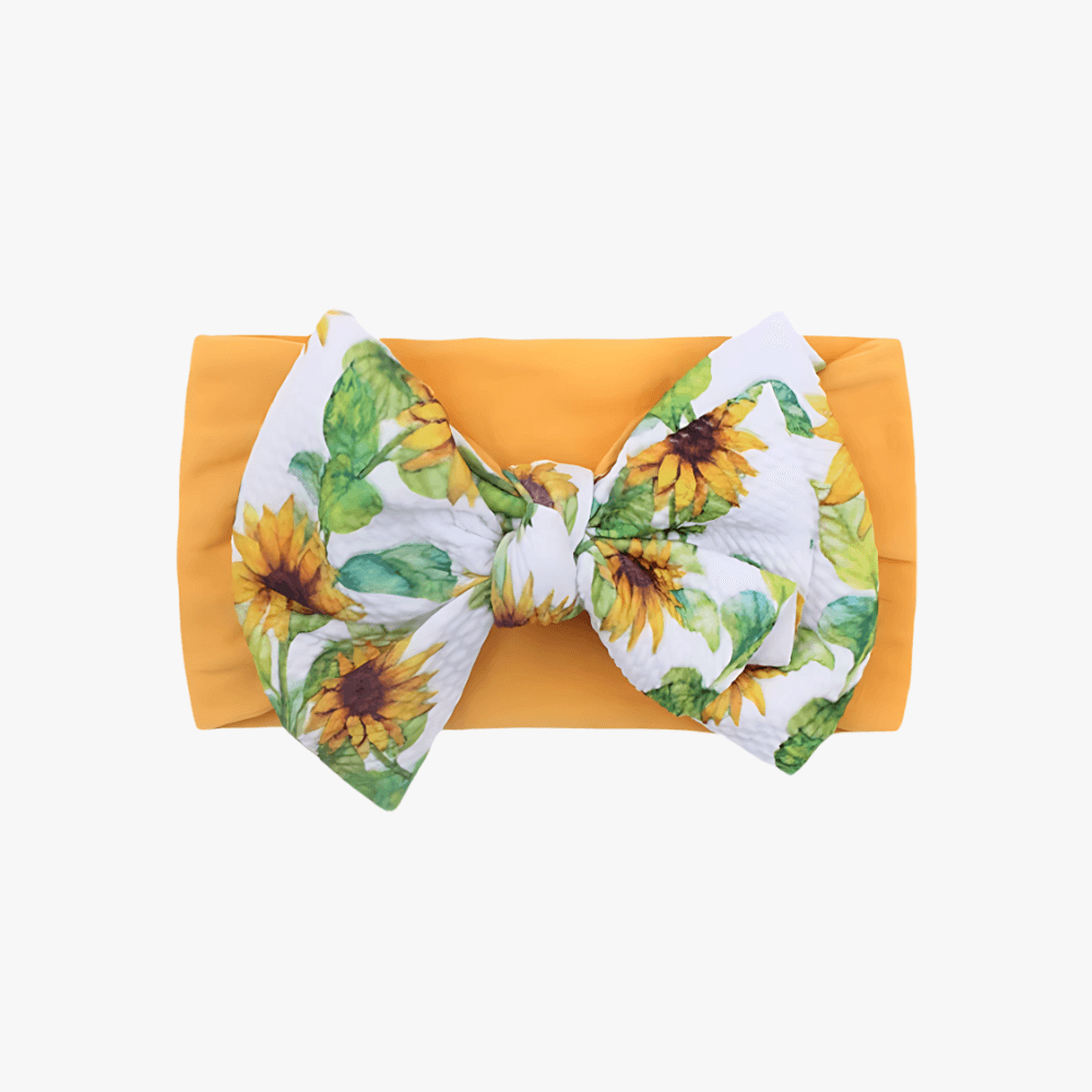 Baby Girl Cute Soft Nylon Headband Bow/ Turban - Gummia