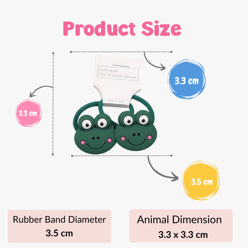 Animal Silicone Hair Ties for Kids - Gummia