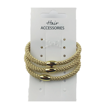 Thin braided hair ties- 3pcs