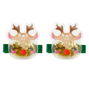 2pcs Christmas Glitter Hair Clip for Kids