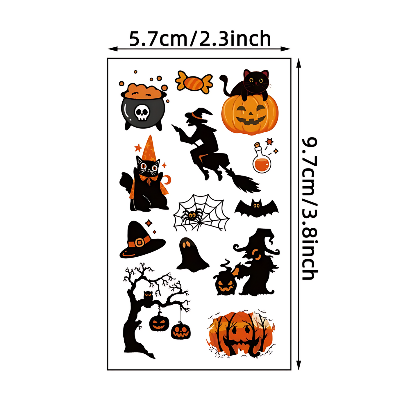 Halloween tattoo stickers