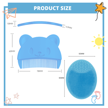 Baby Comb and Brush for Cradle Cap - Gummia