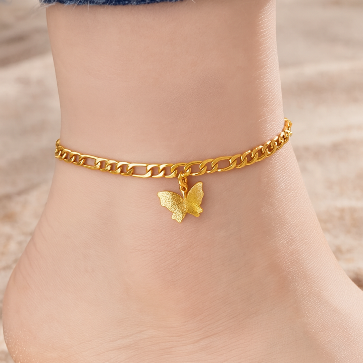 Gold Plated Anklets for Teens and Women