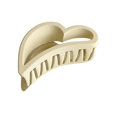 Heart-Shaped Matte Claw Clip - Gummia