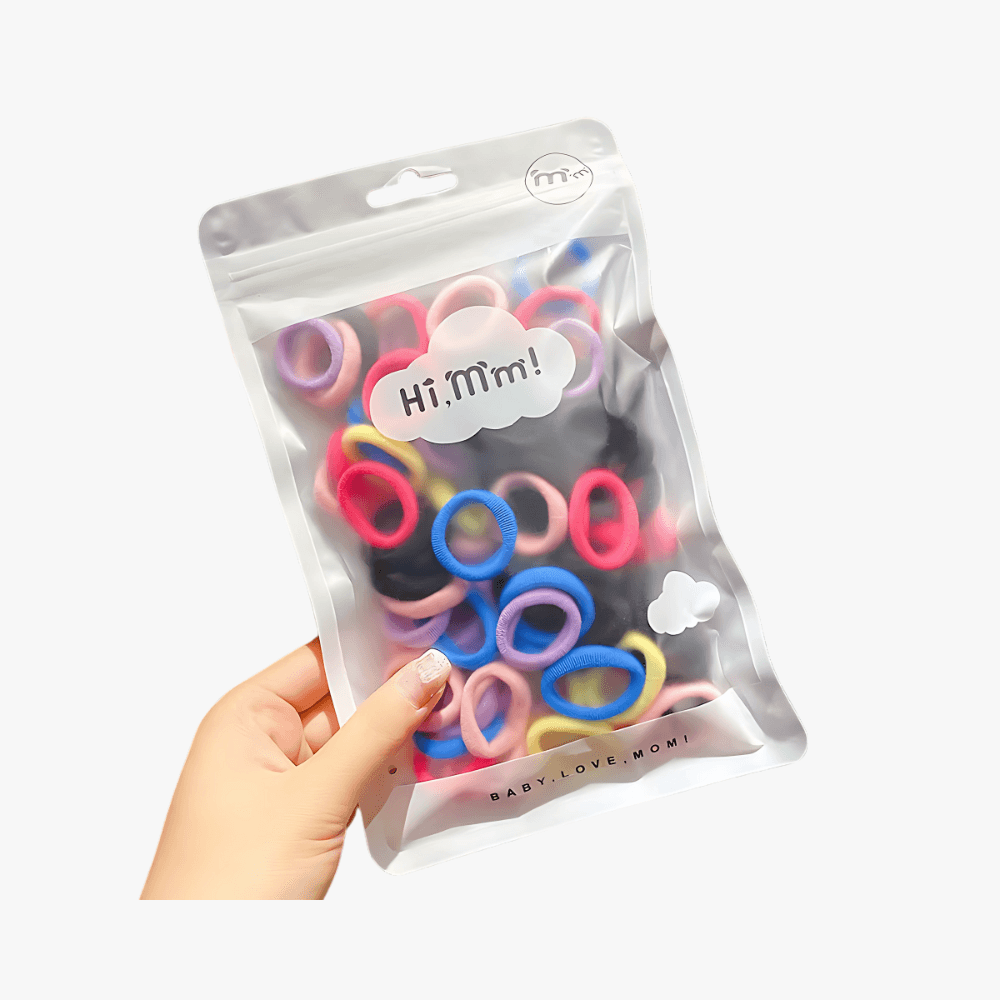 50pcs Pack Kids Hair Ties - Gummia