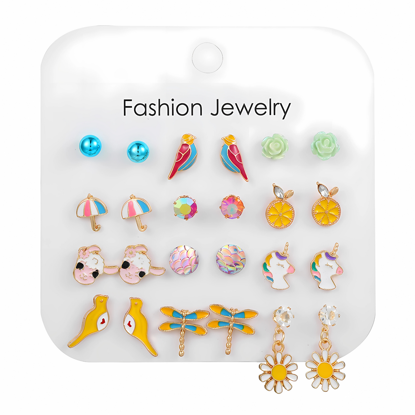 24stk of Kids Hypoallergenic earrings set- 12Pairs