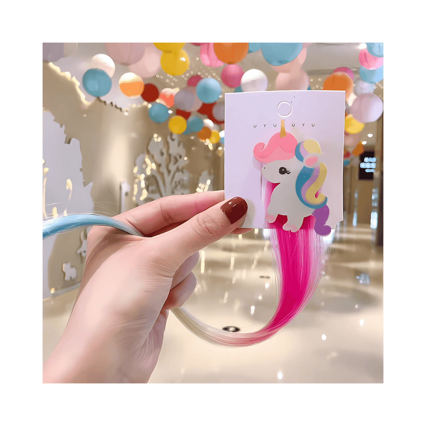 Colorful Clip-in Hair Extentions for Kids - Gummia