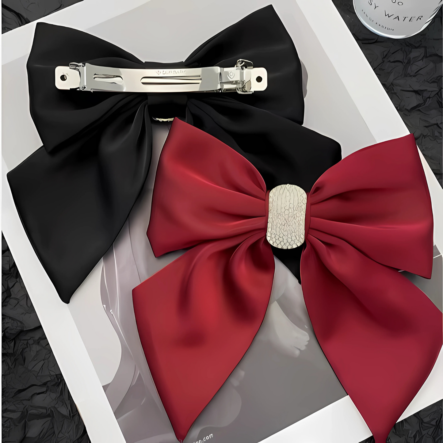 Womens Luxury Bow with Rhinestone Crystals - Gummia