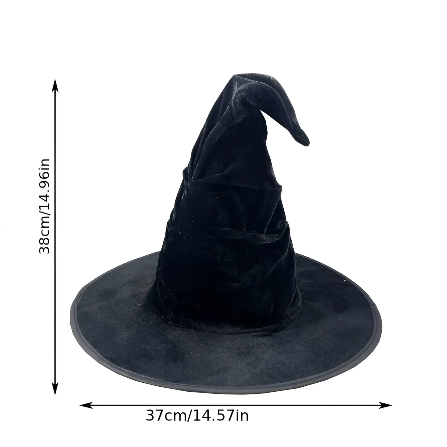 Large Black Witch Hat - Classic Style for Halloween and Costume Parties
