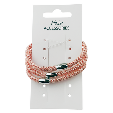Thin braided hair ties- 3pcs