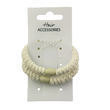 2pcs Soft braided hair ties for women