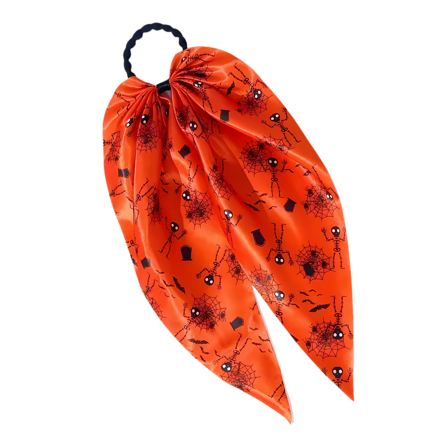 Halloween Hair Tie with Long Ribbon Tails