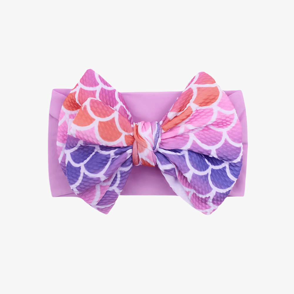 Baby Girl Cute Soft Nylon Headband Bow/ Turban - Gummia