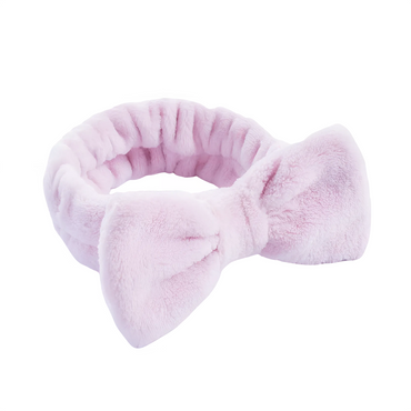 Soft Plush Spa Headband- Bow shaped