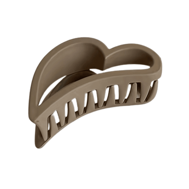 Heart-Shaped Matte Claw Clip - Gummia