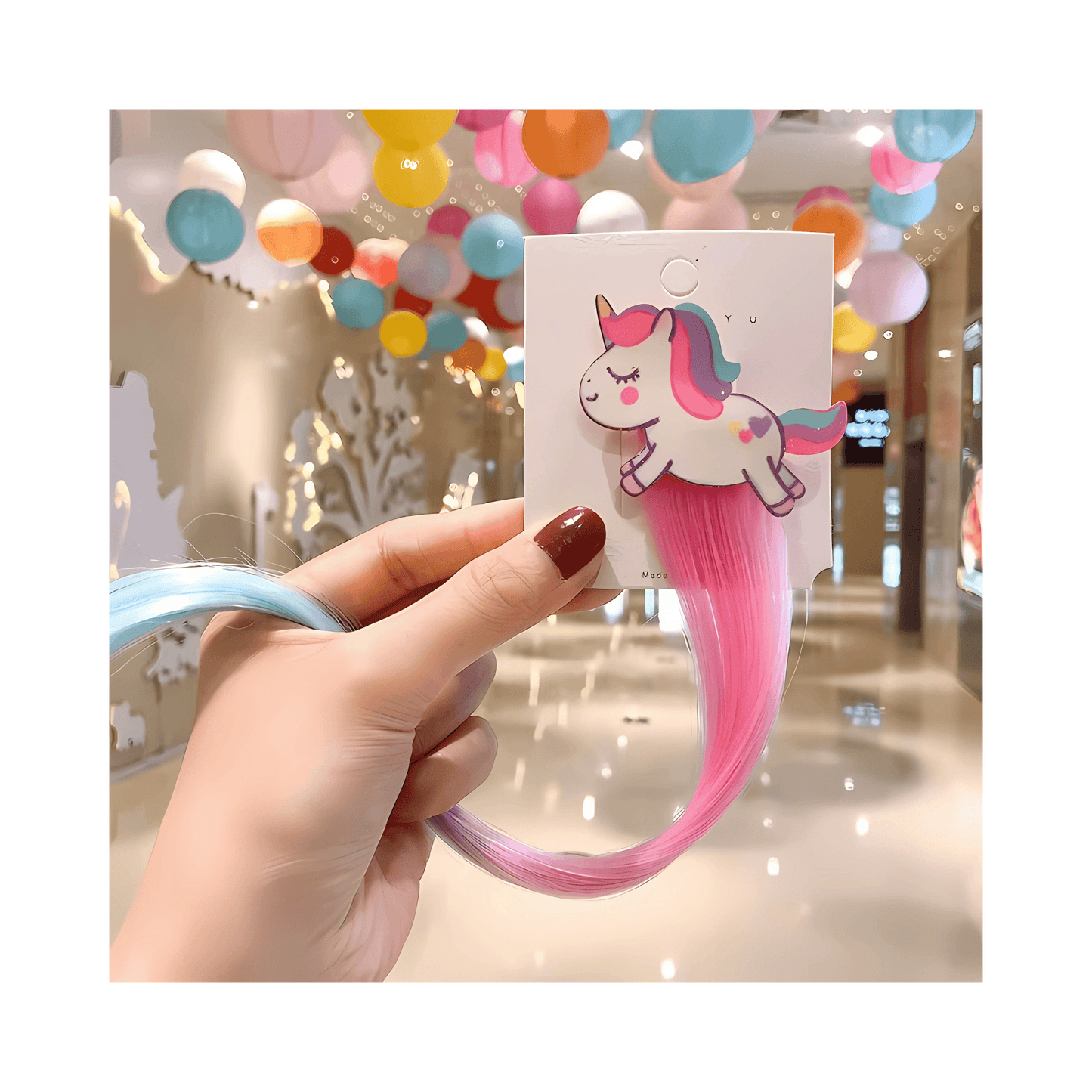Colorful Clip-in Hair Extentions for Kids - Gummia