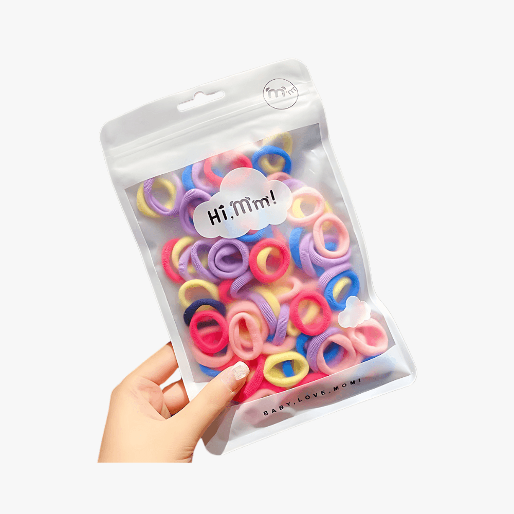 50pcs Pack Kids Hair Ties - Gummia