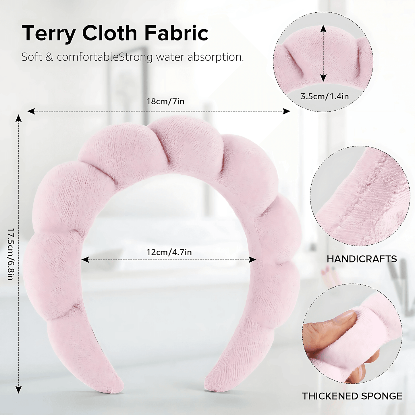 Puffy Towel Spa Headband - Gummia
