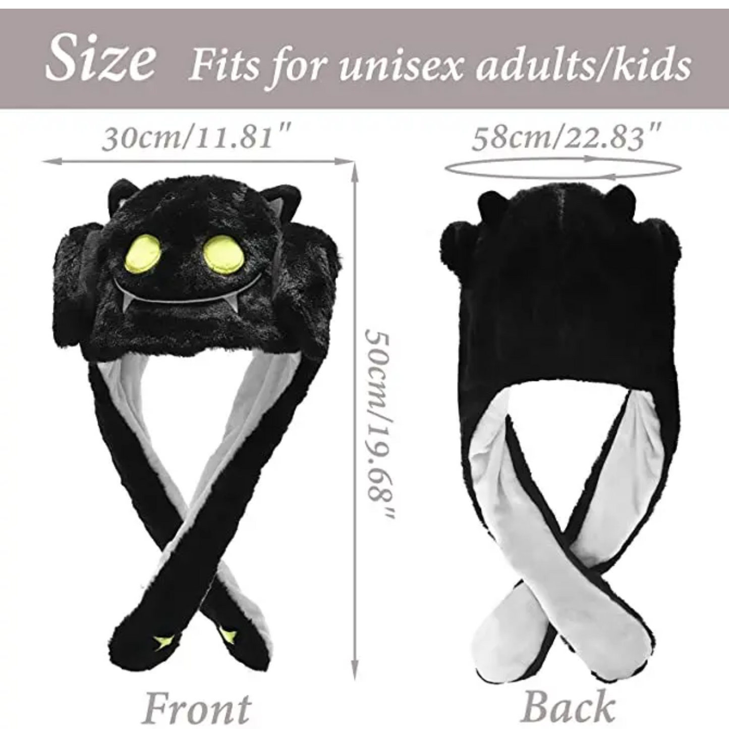Halloween Moving Ears Hat- one size