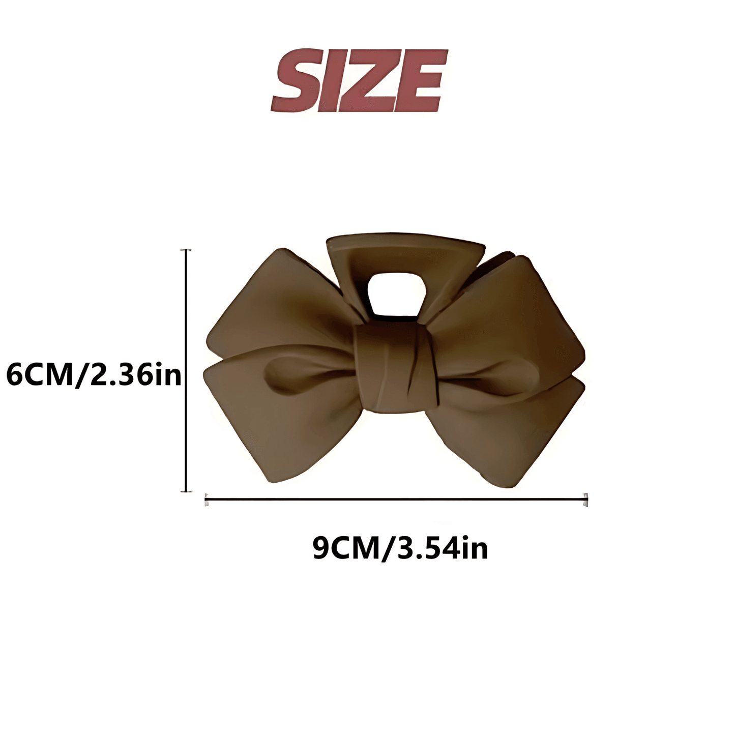 Elegant Matte Bow Claw Clips - Gummia