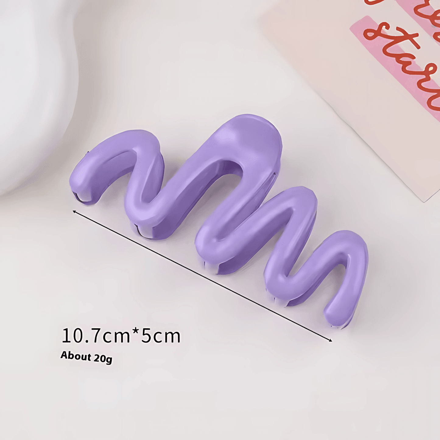 Candy Color Wave Claw Clip Large 11cm - Gummia