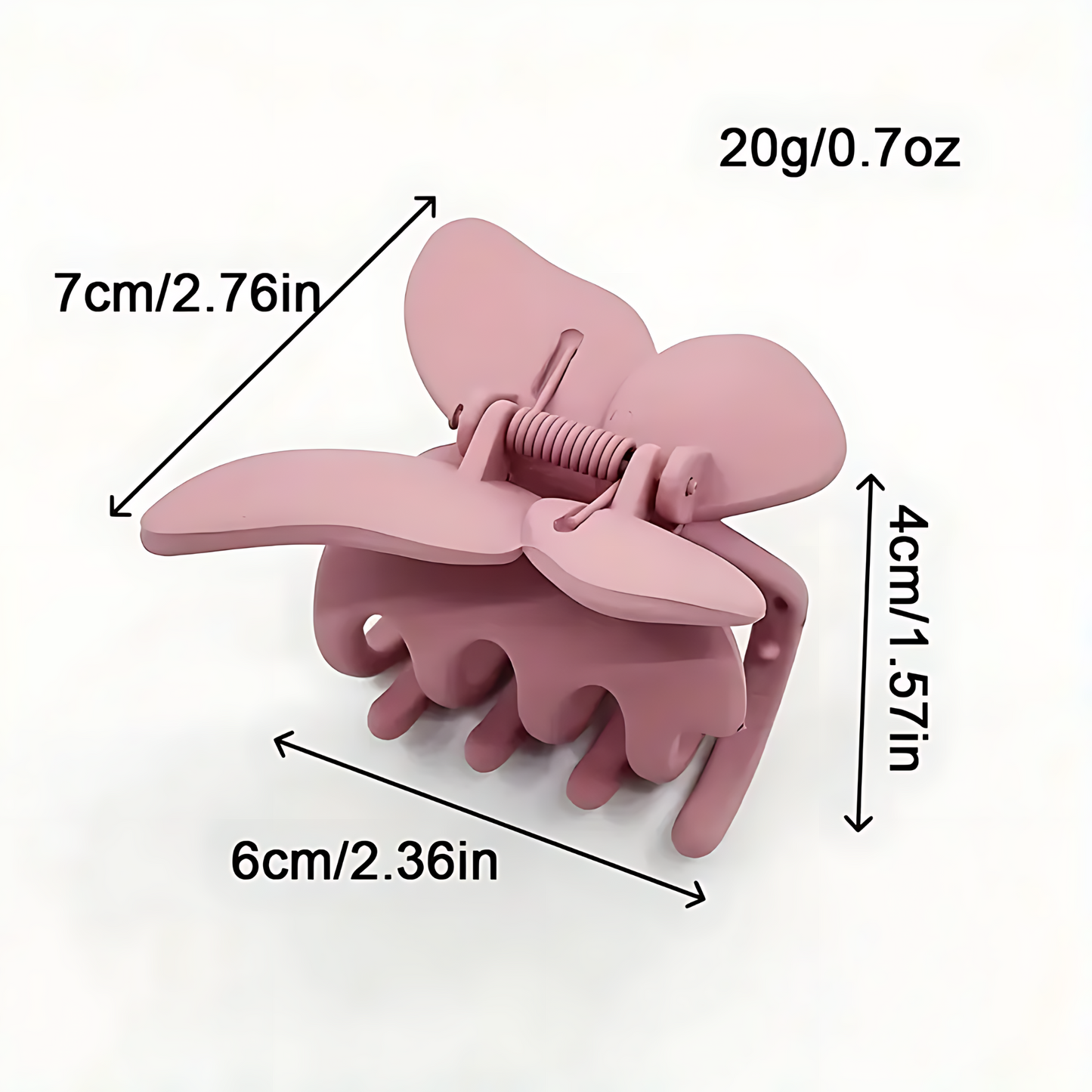 Matte Butterfly Hair Claw Clips 7cm