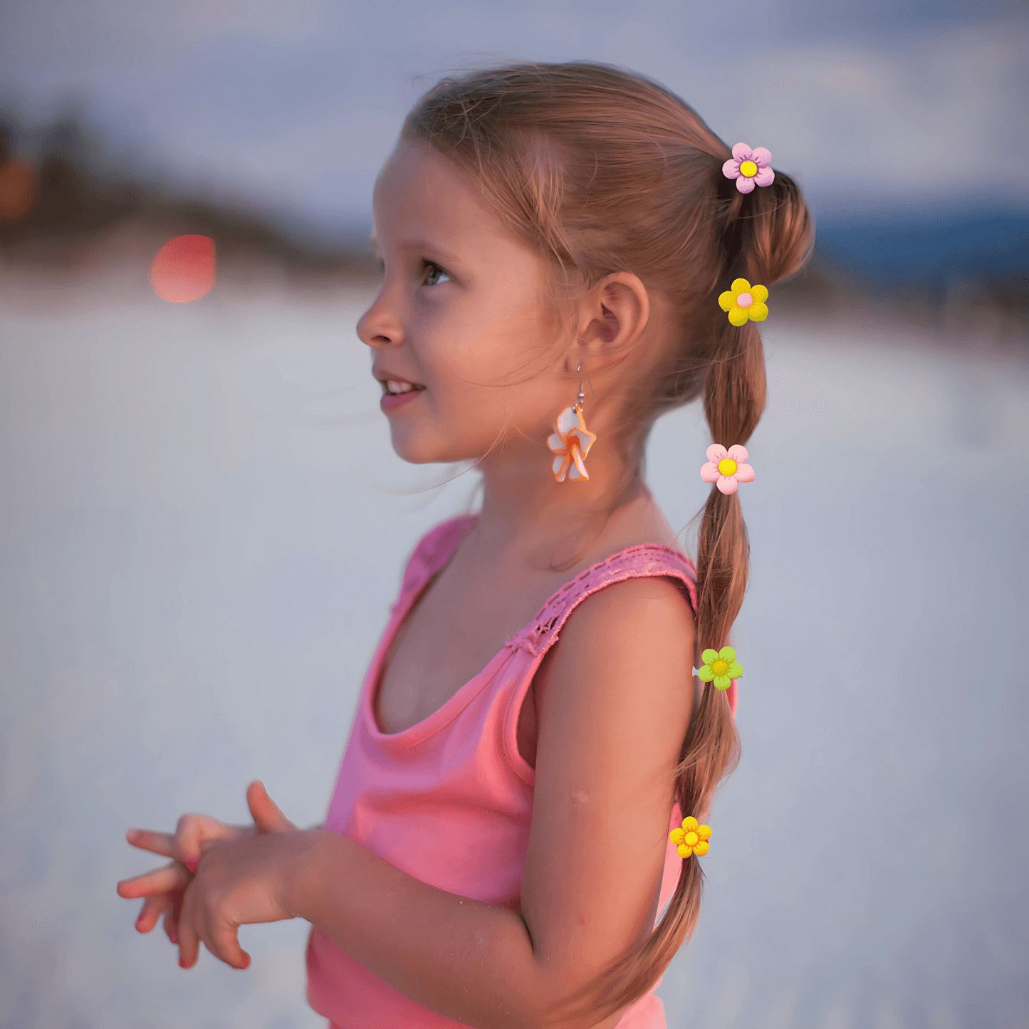 Pack of 10 Cute Little Ring Hair Ties for Kids - Gummia
