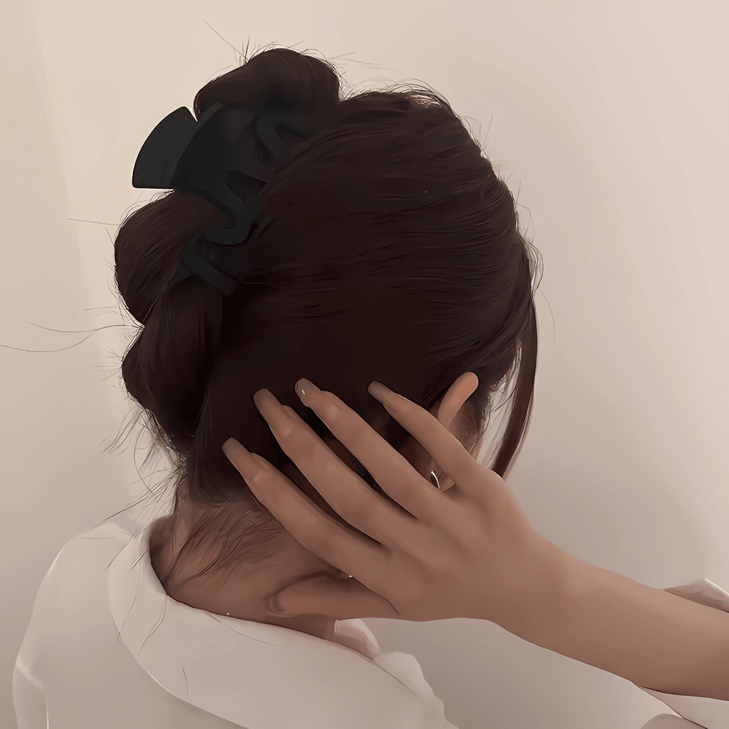 Wavy Matte Hair Claw Clip for Women - Gummia