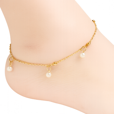 Gold and Silver Plated Anklets for Teens and Women