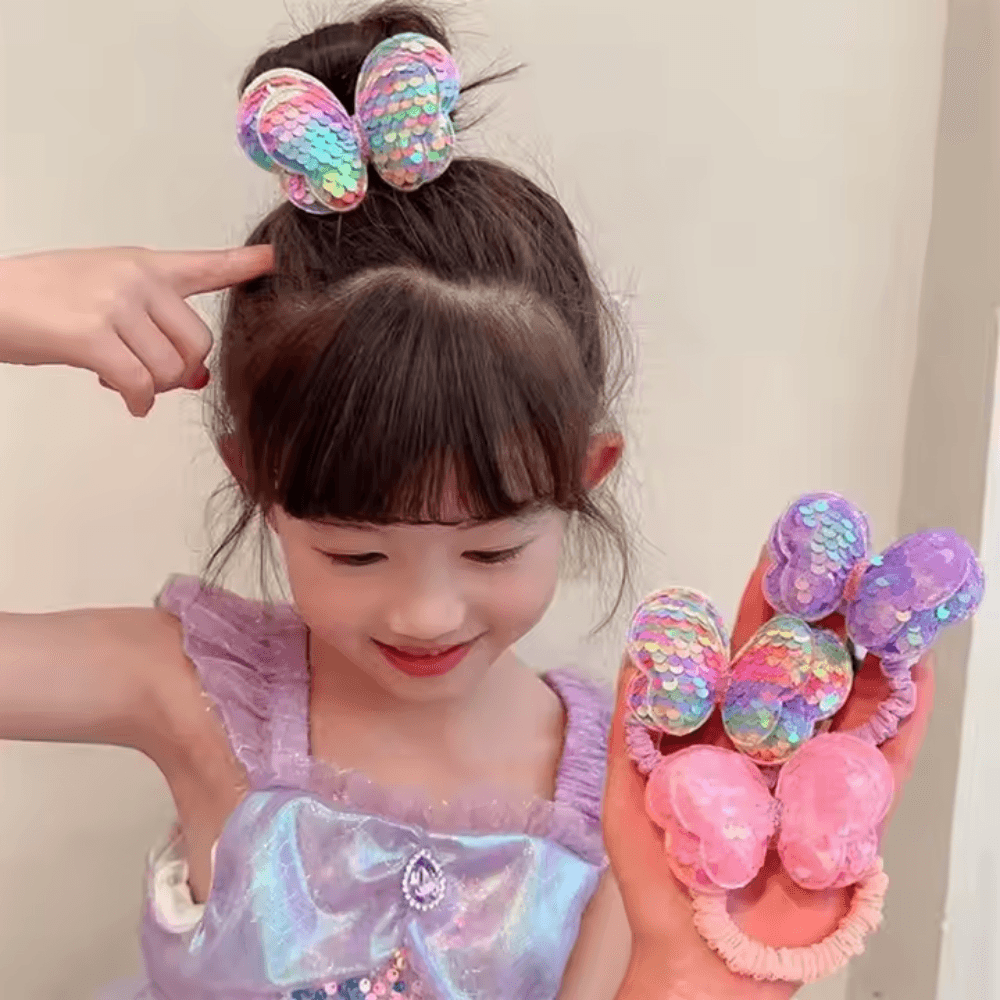 Kids Butterfly Hair Ties - Cute and Colorful Accessories for Little Girls - Gummia