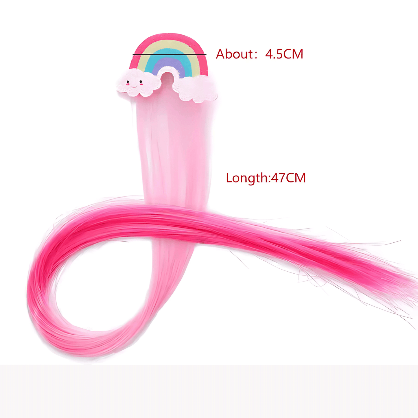 Colorful Clip-in Hair Extentions for Kids - Gummia