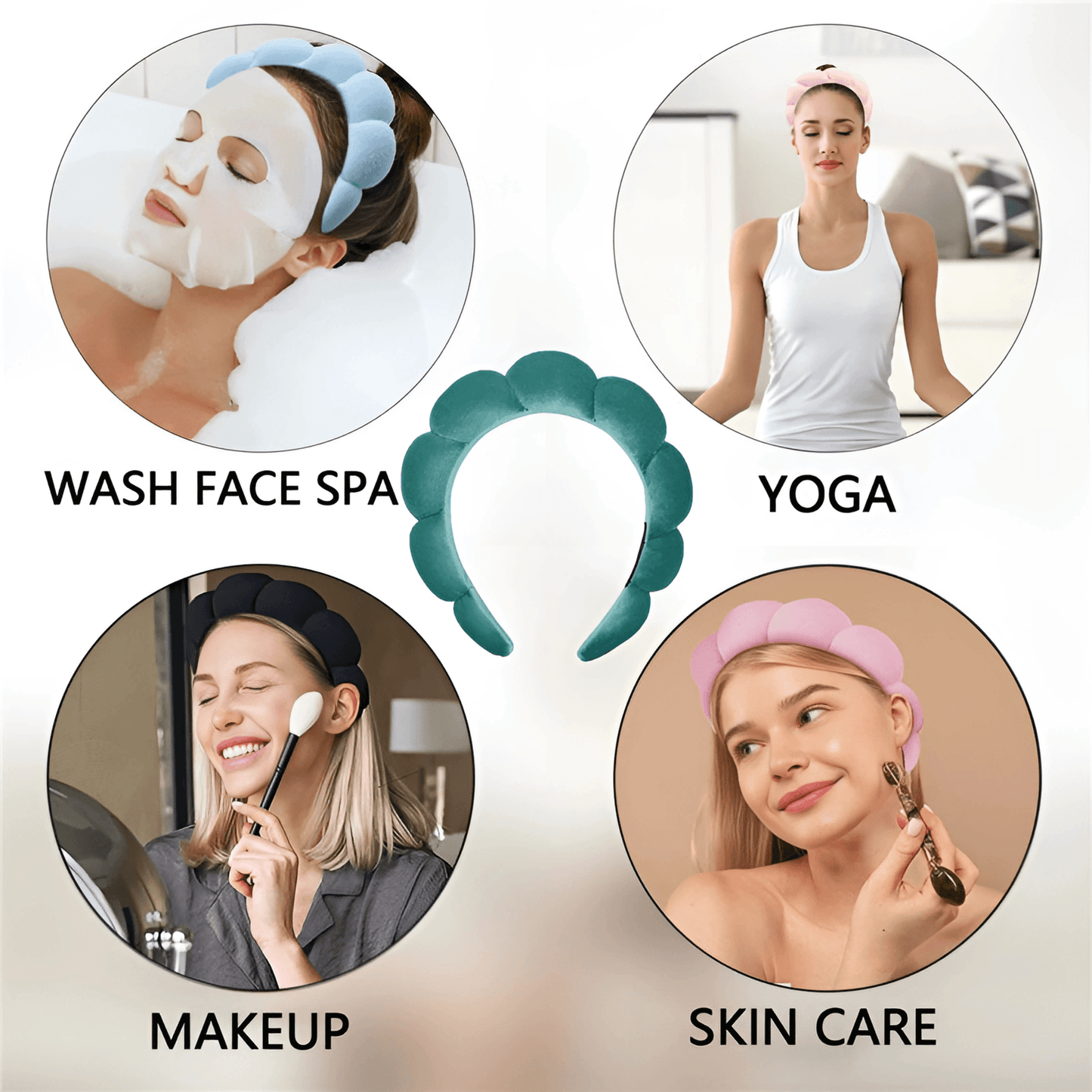 Puffy Towel Spa Headband - Gummia