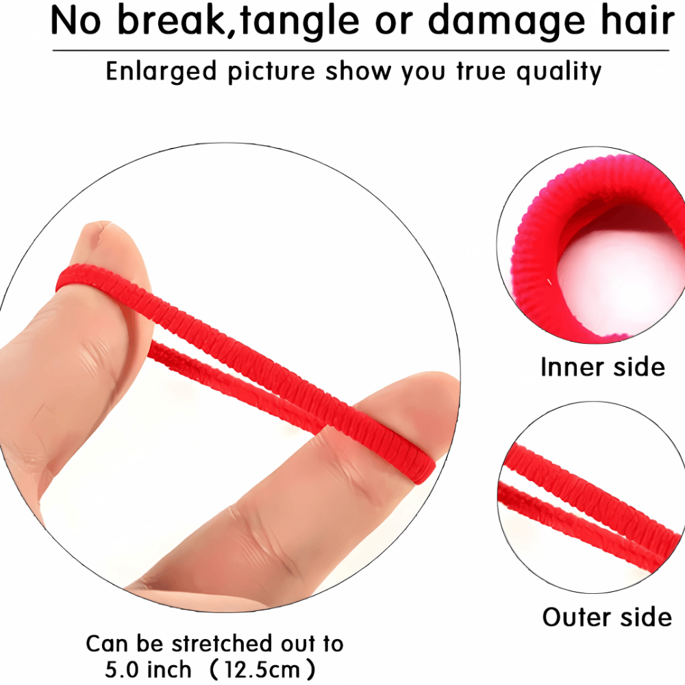 50pcs Pack Kids Hair Ties - Gummia